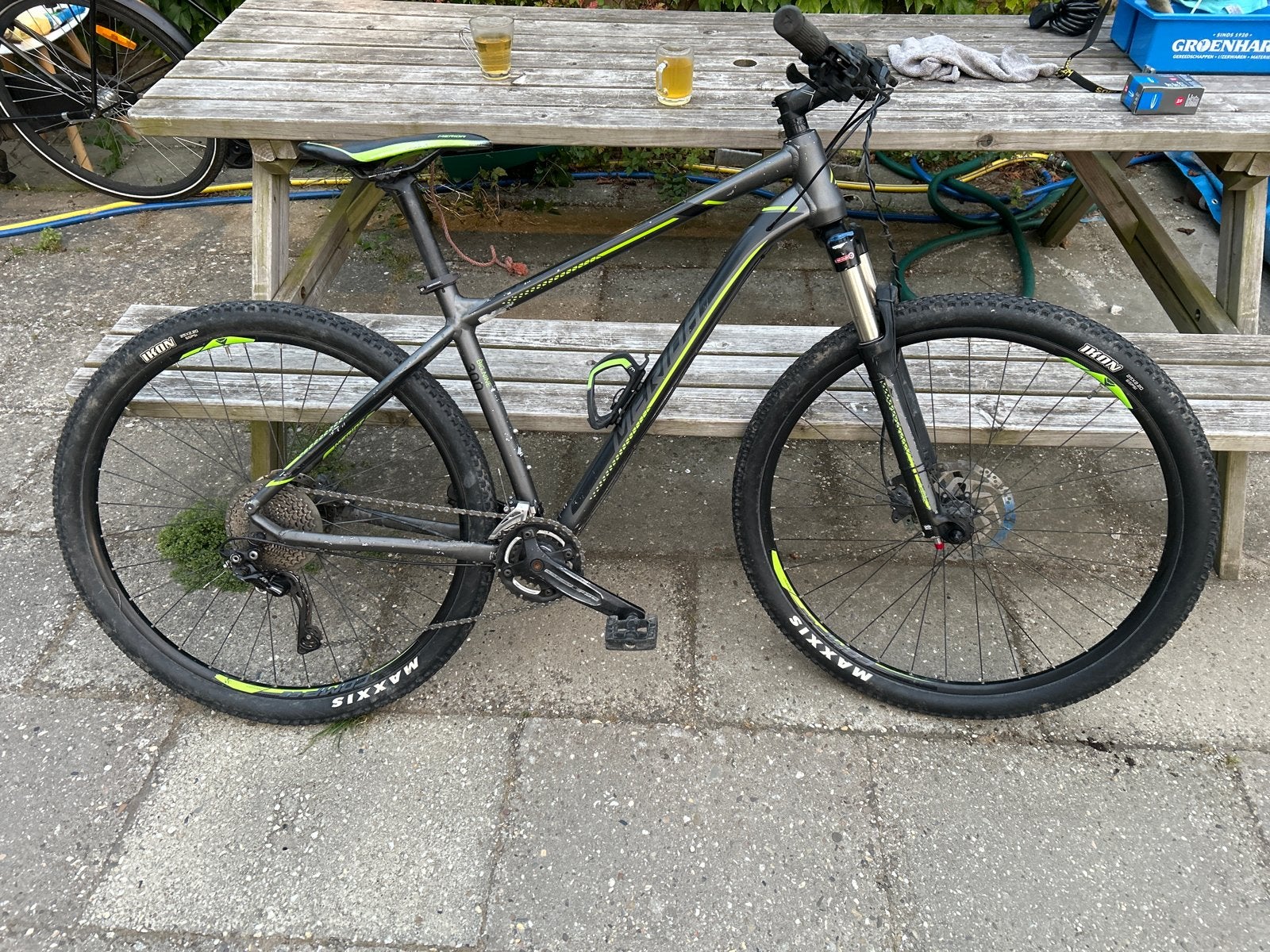 Merida Big Nine Mountainbike L - Shimano XT, Hydraulische Re, Ophalen, Gebruikt, Schijfrem, Merida