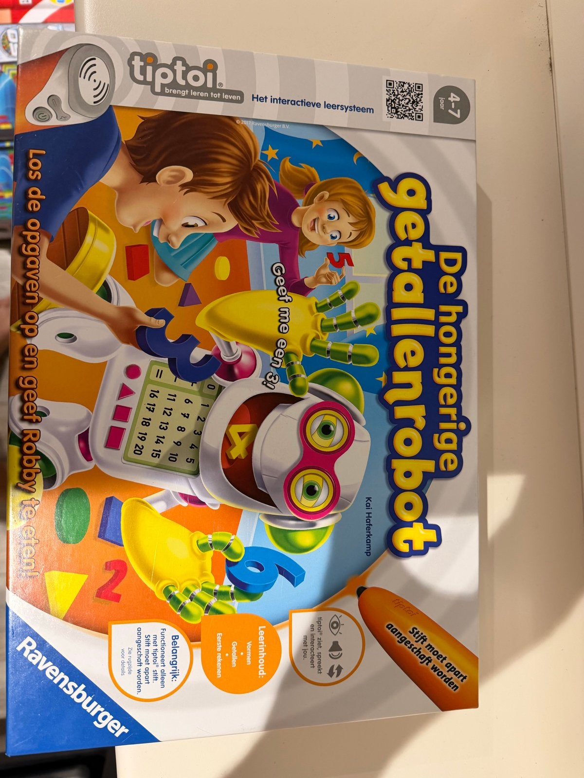 Tiptoi De Hongerige Getallenrobot - Ravensburger, Kinderen en Baby's, Ophalen, Zo goed als nieuw, Rekenen