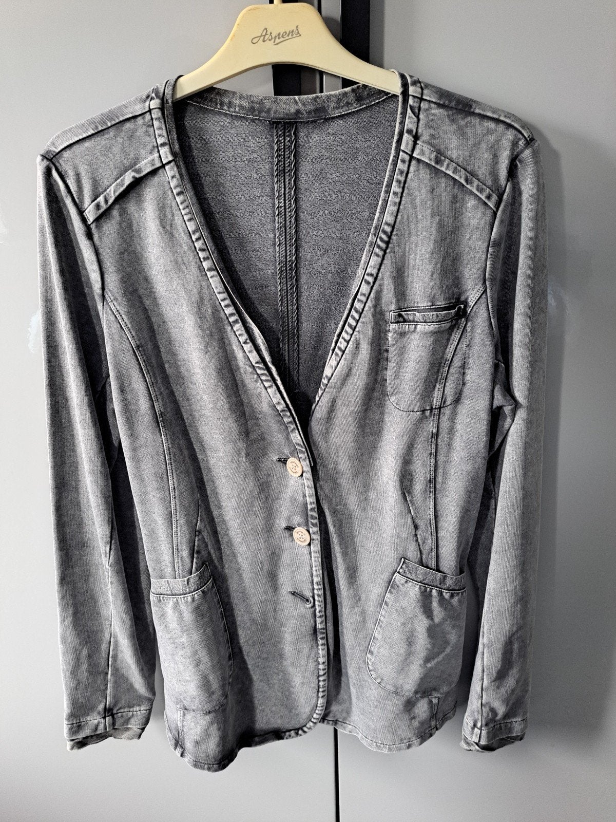 Sandwich colbert sweatshirt stof maat M/L, Kleding | Dames, Jasjes, Kostuums en Pakken, Maat 42/44 (L), Ophalen of Verzenden, Zo goed als nieuw