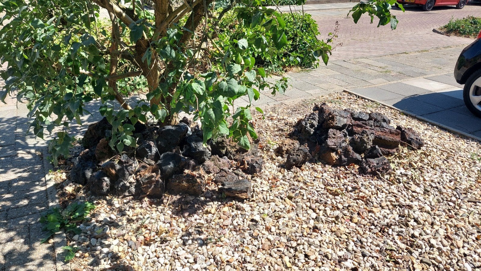 Decoratieve stenen voor tuin of vijver, Tuin en Terras, Grind, Keien en Split, Ophalen, Overige materialen, Gebruikt, Zwart