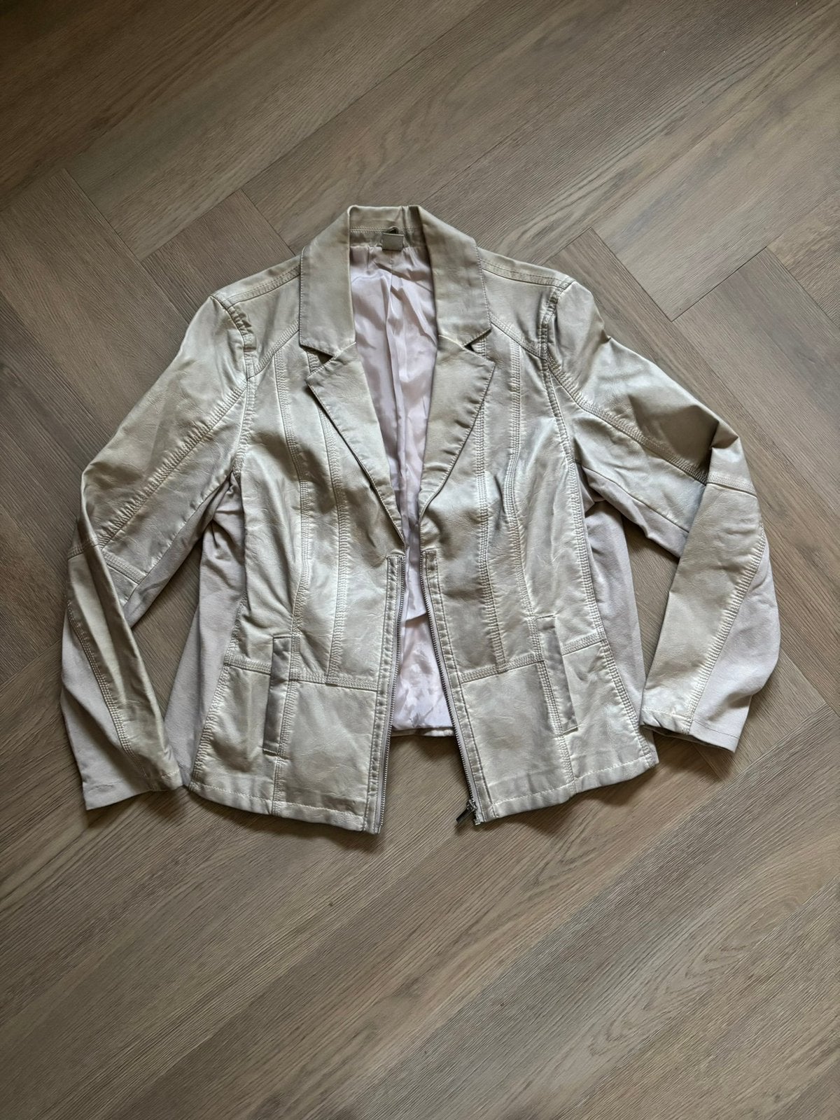 Blazer jasje M&S mode maat 46, Beige, Maat 46/48 (XL) of groter, Ophalen of Verzenden, Zo goed als nieuw