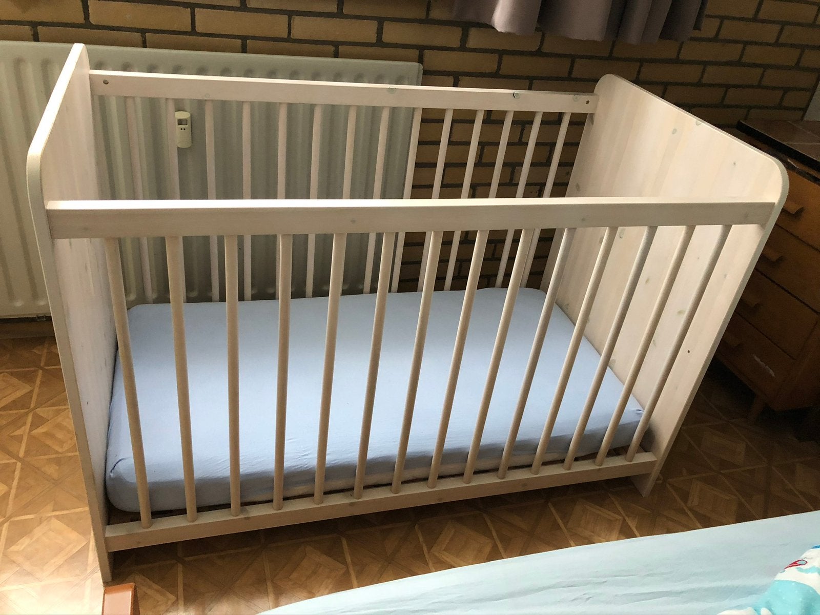 Kinderbedje zgan, Ophalen, 70 tot 85 cm, Zo goed als nieuw, Minder dan 140 cm