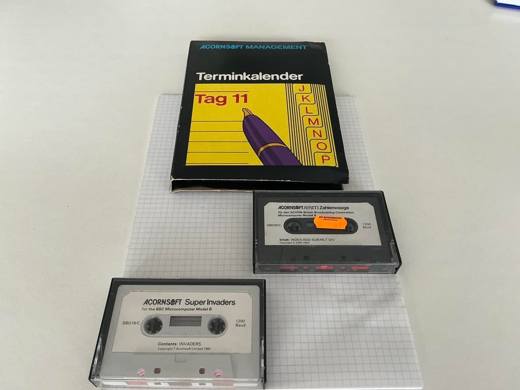BBC Acorn software datacassette 3X, Computers en Software, Vintage Computers, Ophalen of Verzenden, BBC, NA, NA