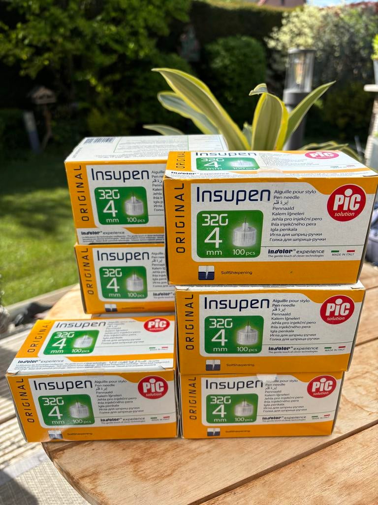 Insuline naalden 7 dozen voor €30,-, Diversen, Verpleegmiddelen, Ophalen of Verzenden