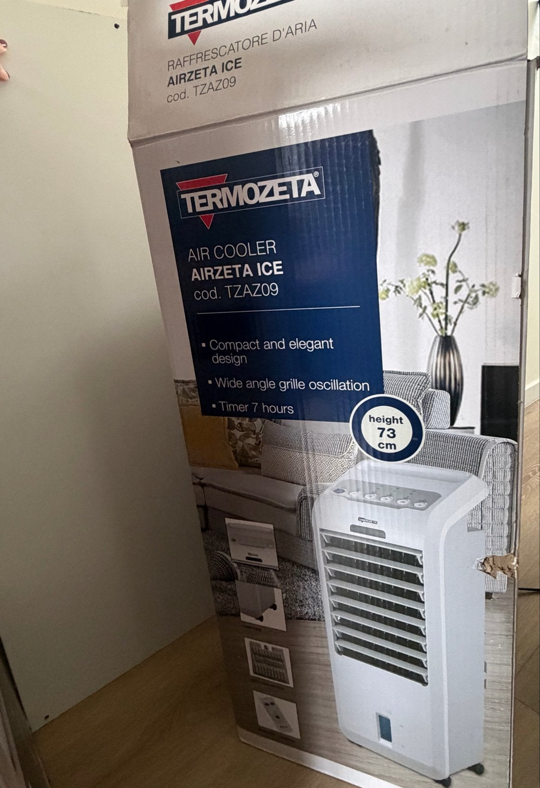 Termozeta Airzet Ice Air Cooler - Zonder afstandsbediening, Ophalen, Gebruikt, Minder dan 60 m³, Timer