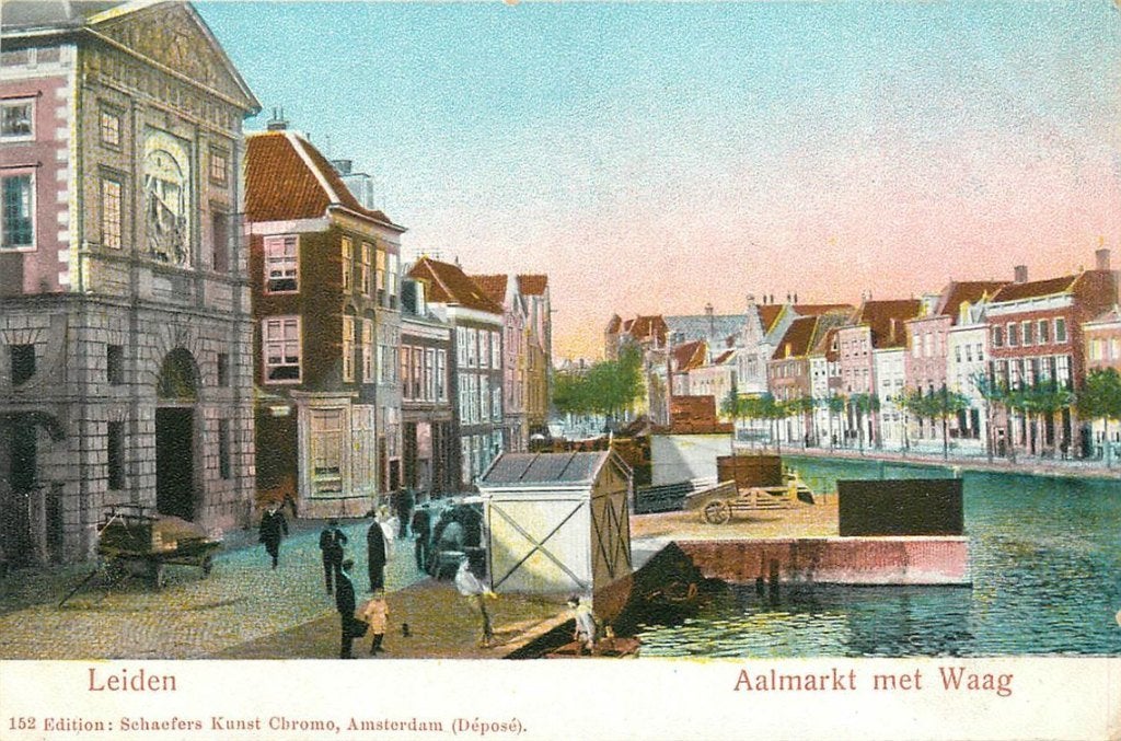 701-389-023 Leiden Aalmarkt, Verzenden, Voor 1920, Zuid-Holland