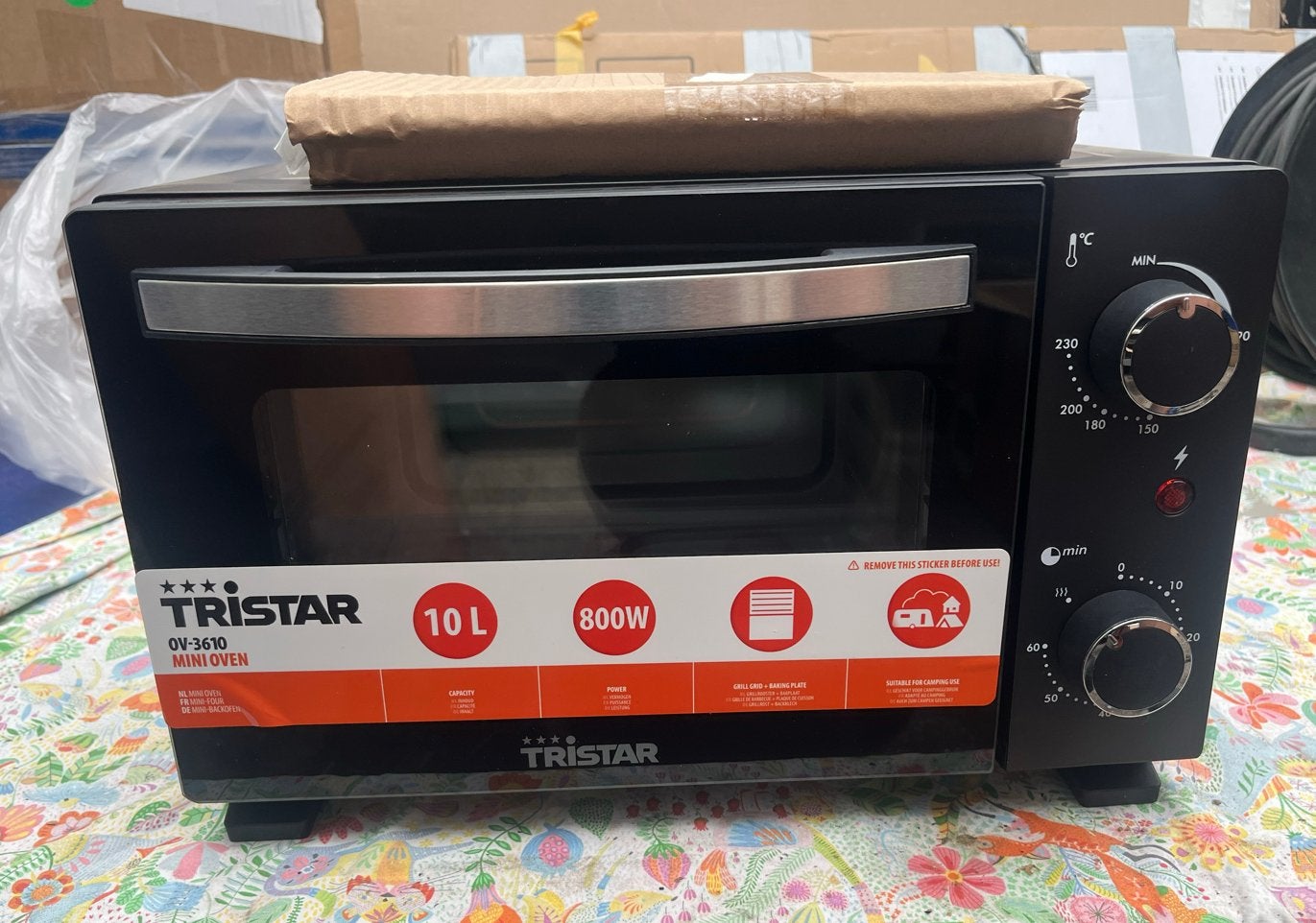 Tristar OV-3610 Mini Oven - Compacte 10L, 800W, Ophalen, Minder dan 45 cm, Zo goed als nieuw, Vrijstaand