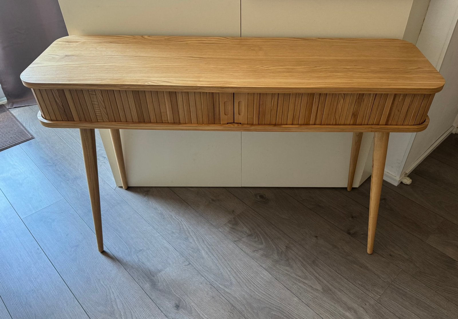 Zuiver Barbier sidetable tafel eiken, zo goed als nieuw!, Ophalen, 100 tot 150 cm, Zo goed als nieuw, 25 tot 50 cm