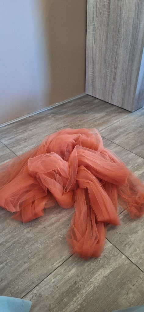 Oranje Tule bruiloft, Ophalen, Zo goed als nieuw, Versiering, Geboorte of Huwelijk