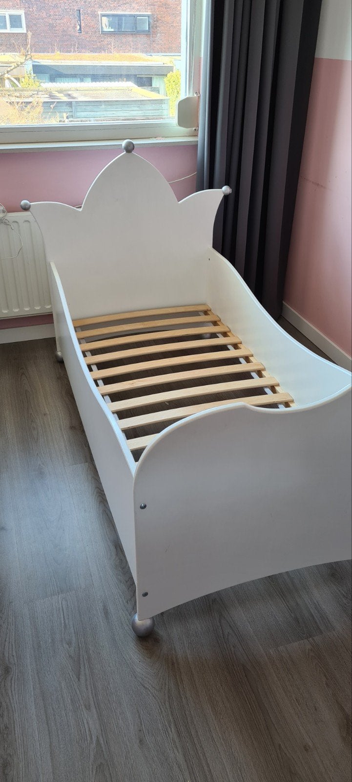 Prinsessenbed 150x70 cm (excl. matras) peuterbed, Ophalen, Gebruikt, 70 tot 85 cm, 140 tot 160 cm