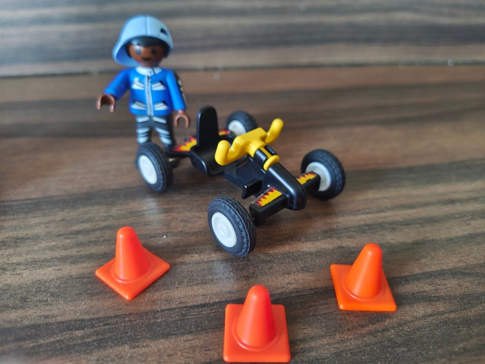 Playmobil Go-Kart met coureur en pionnen, Ophalen of Verzenden, Gebruikt, Complete set, Overige typen