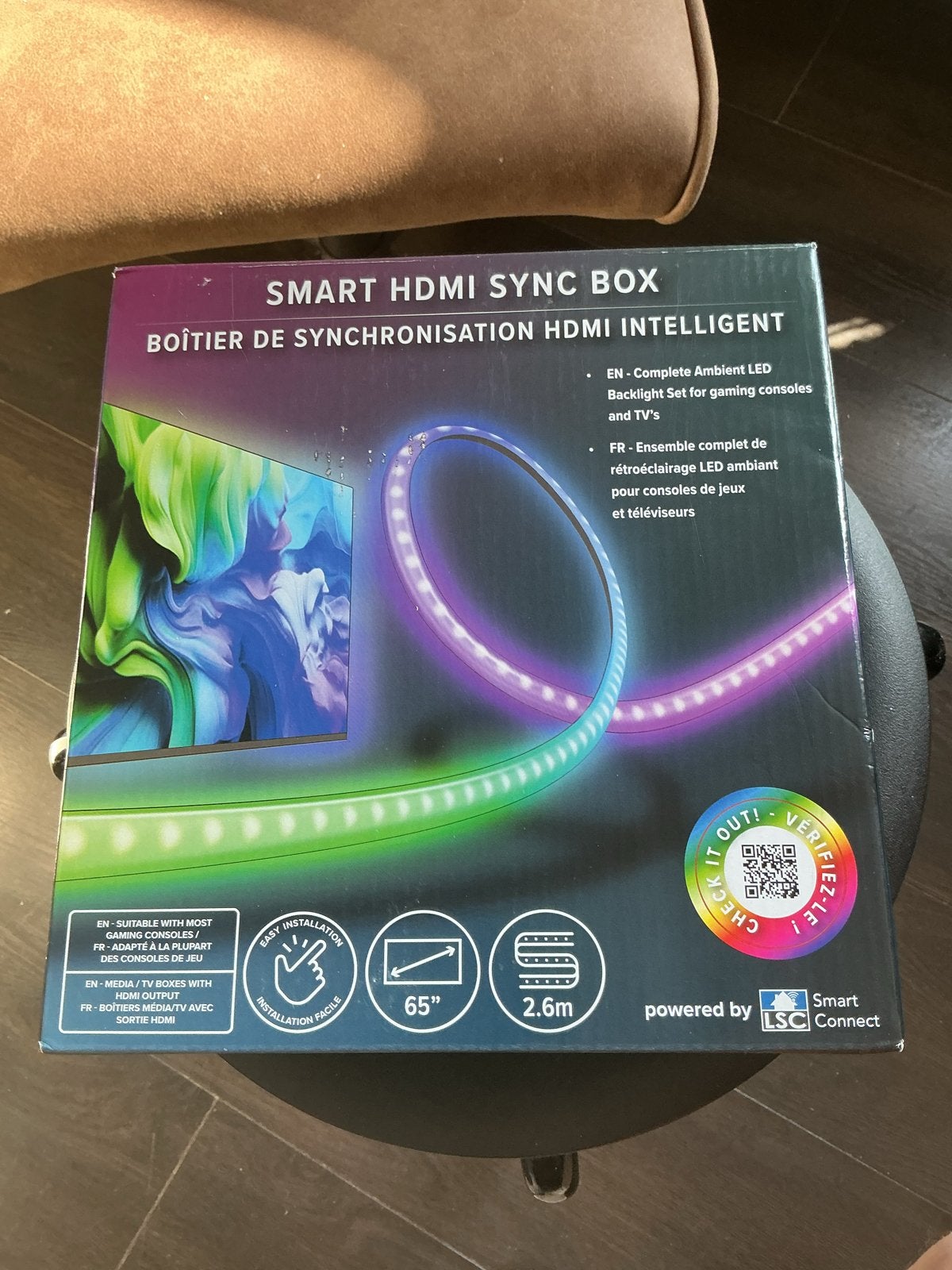 Nieuwe Smart HDMI Sync Box met LED-achtergrondverlichting, Ophalen, Nieuw