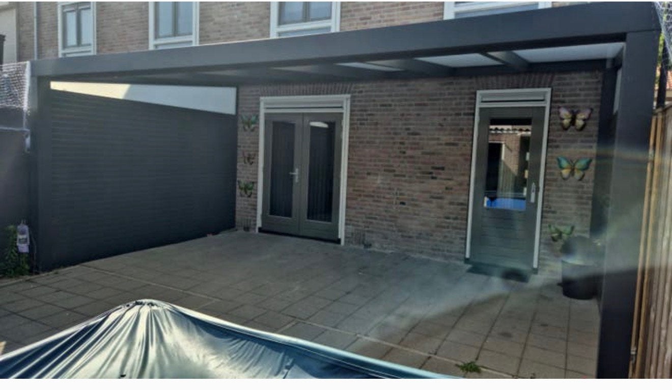 Aluminium overkapping met spotjes, Ophalen, Zo goed als nieuw, Veranda