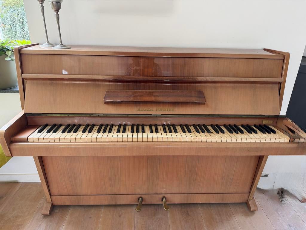 Mooie  August Förster piano, Muziek en Instrumenten, Piano's, Ophalen, Gebruikt, Bruin, Piano