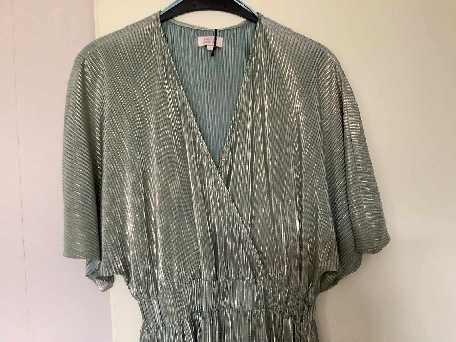 Jurk.  Lang.    mt.  2.  studio  Poespas, Kleding | Dames, Jurken, Nieuw, Maat 38/40 (M), Groen, Onder de knie, Verzenden