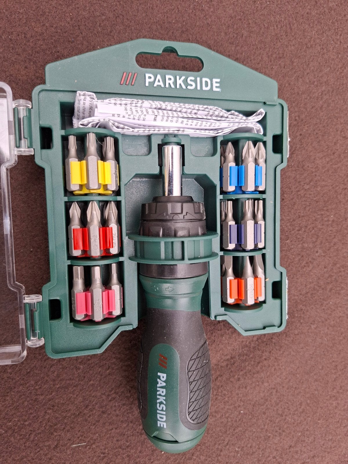 Parkside Bitset voor Ratelschroevendraaier - 31 Delig, Ophalen of Verzenden, Nieuw, Bitset, Overige merken