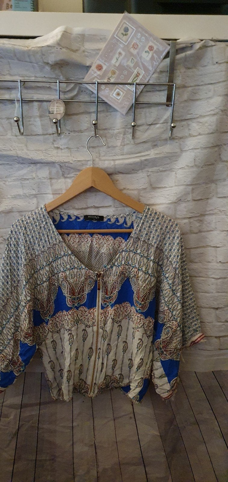 Moody's blouse met paisley print en rits - Maat M, Maat 38/40 (M), Nieuw, Moody's, Korte mouw