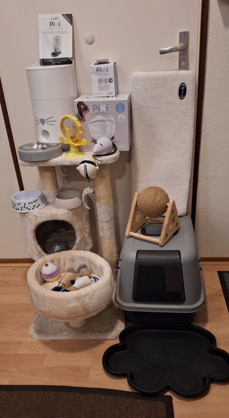 Starters pakket voor katten, Ophalen