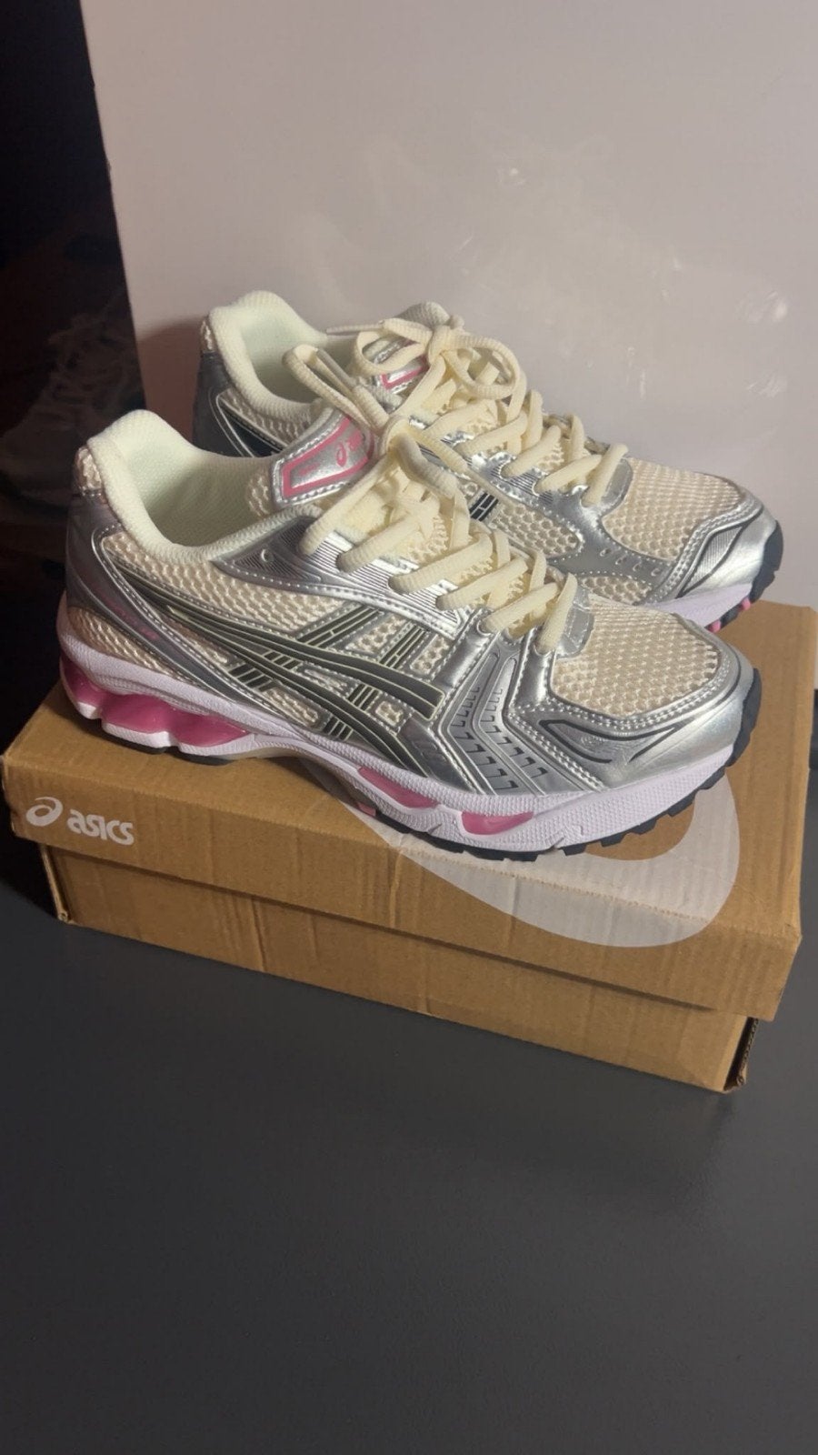 ASICS GEL-Kayano 14 Cream Sweet Pink maat 39 met doos, Ophalen of Verzenden, Roze, Sneakers of Gympen