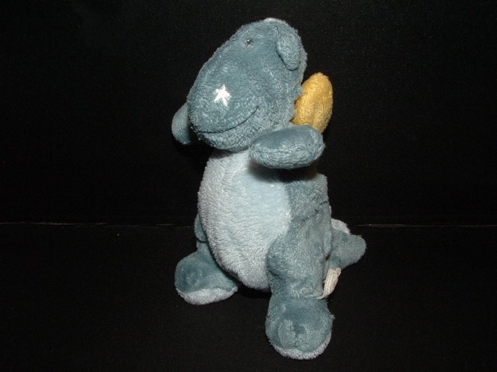 NOUKIES DRAAK VELOURS BLAUW MET NOPJES OP DE RUG EN, Verzenden, Nieuw, Overige typen