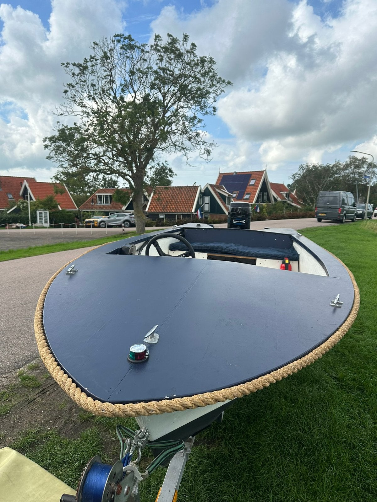 Boot met trailer en motor en andere onderdelen, Watersport en Boten, Ophalen, Gebruikt, Overige typen, Motorboot