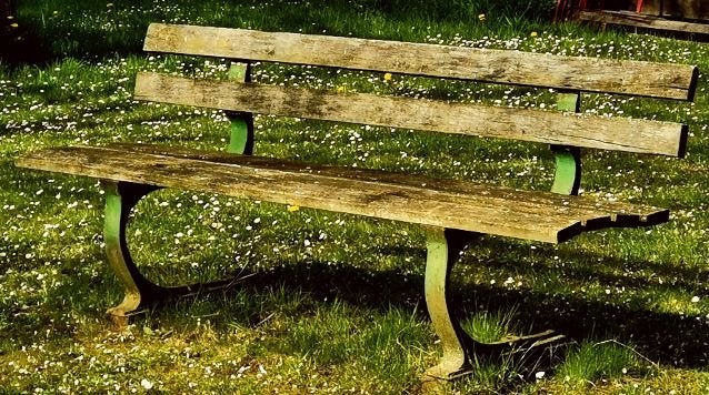 Freischwinger tuinbank, Ophalen, Gebruikt, Hout
