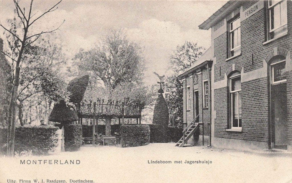 JP785 Montferland Lindeboom Jagershuisje ca 1900, Ophalen of Verzenden, Voor 1920, Gelopen, Zuid-Holland