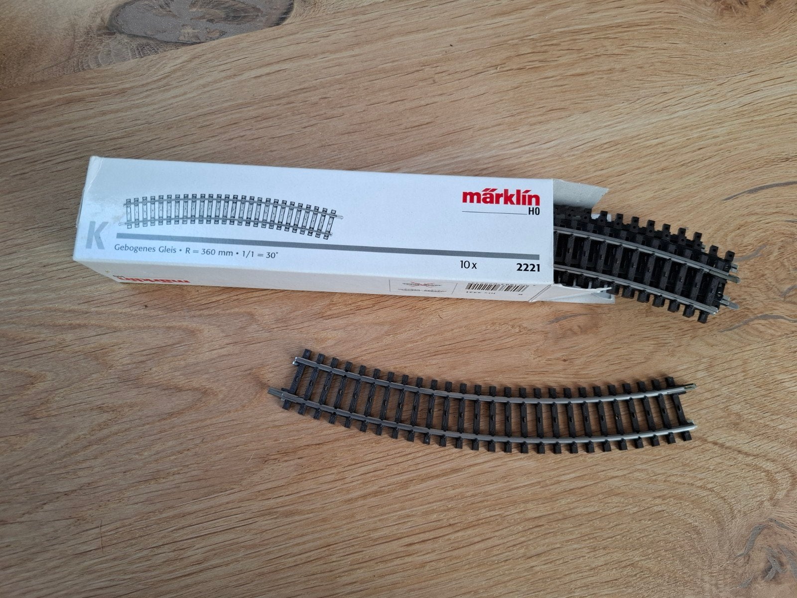 Märklin 2221  gebogen rails, Ophalen of Verzenden, Wisselstroom, Rails, Märklin