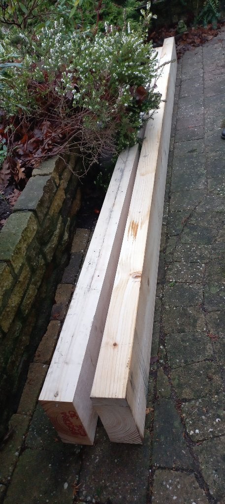 Vuren balken draagbalken geschaafd @DOC61, Ophalen, Zo goed als nieuw, 200 tot 250 cm, 50 mm of meer