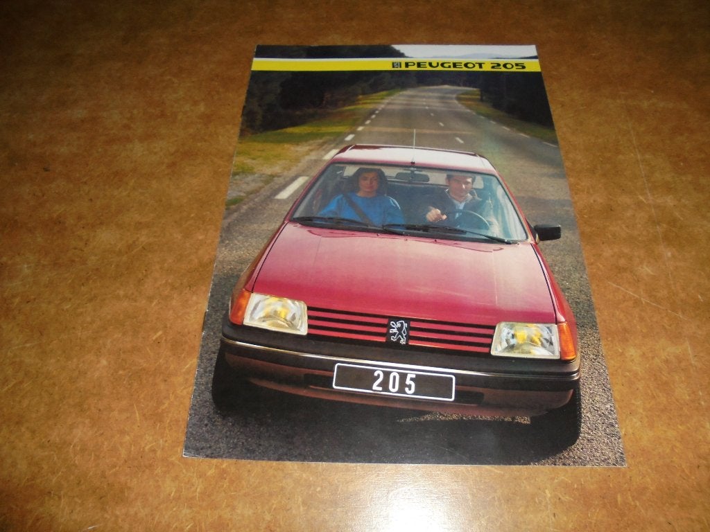 brochure Peugeot 205 vijfdeurs modellen 1985, Ophalen of Verzenden, Nieuw, Peugeot
