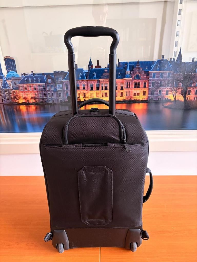 Tumi Alpha Bravo omvormbare handbagage/rugzak, Ophalen, Zo goed als nieuw, Hard kunststof, 50 tot 60 cm