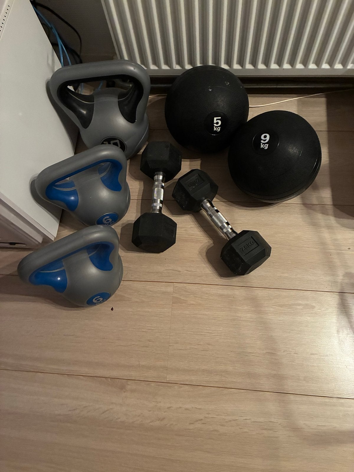 Complete Fitness Set: Kettlebells, Dumbbells & Medicijnballe, Ophalen, Gebruikt, Armen, Kettlebell