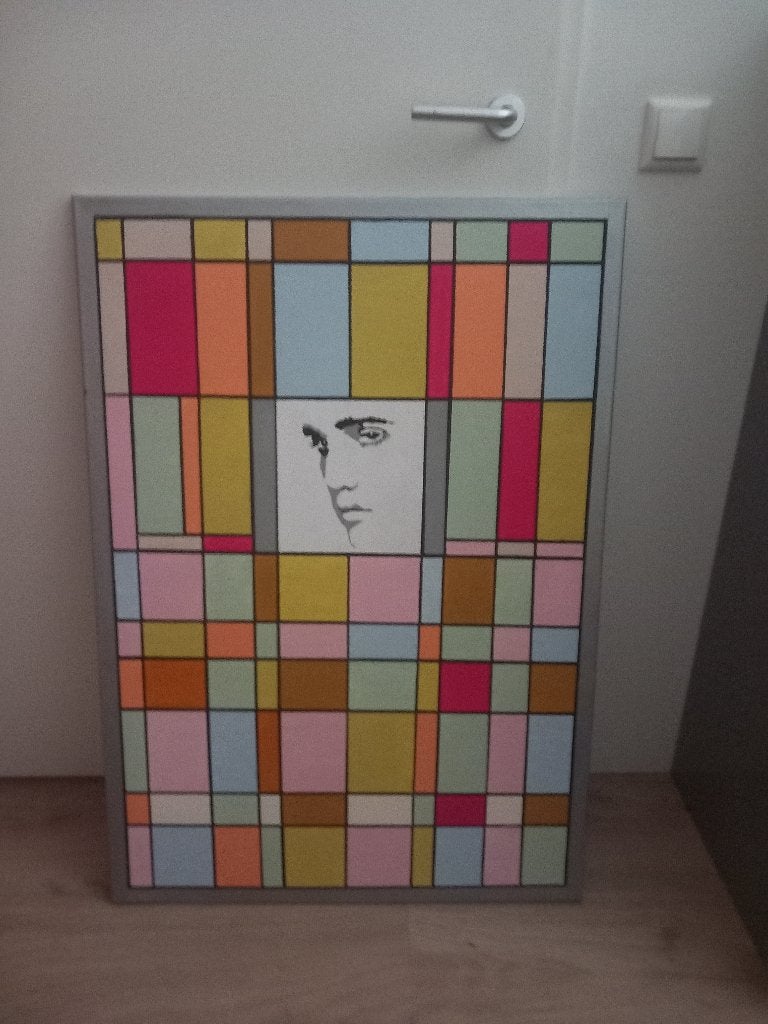 kunst modern, Antiek en Kunst, Abstract, Acrylverf, Ophangklaar, Ophalen of Verzenden