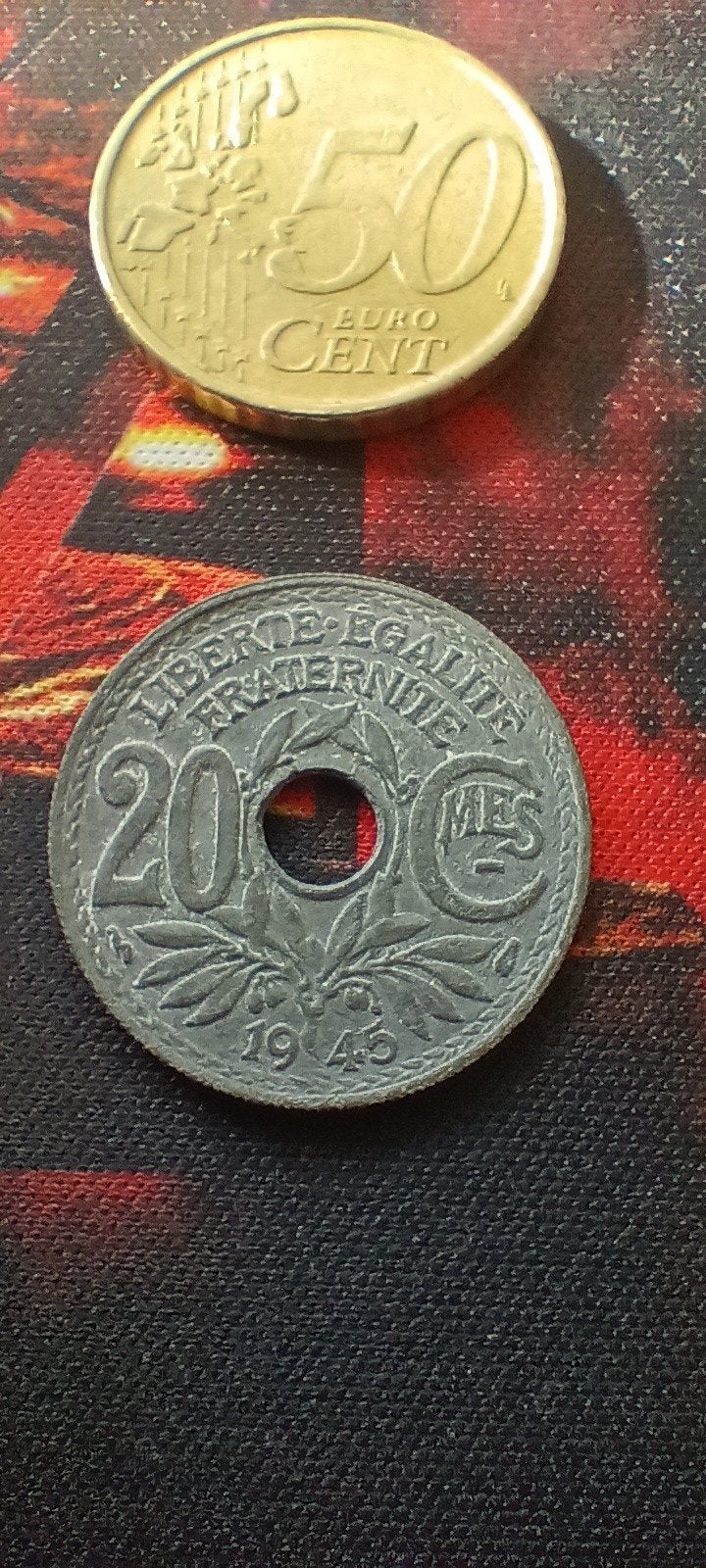 Frankrijk 20 Centimes 1945 Munt, Ophalen of Verzenden, Frankrijk, Losse munt