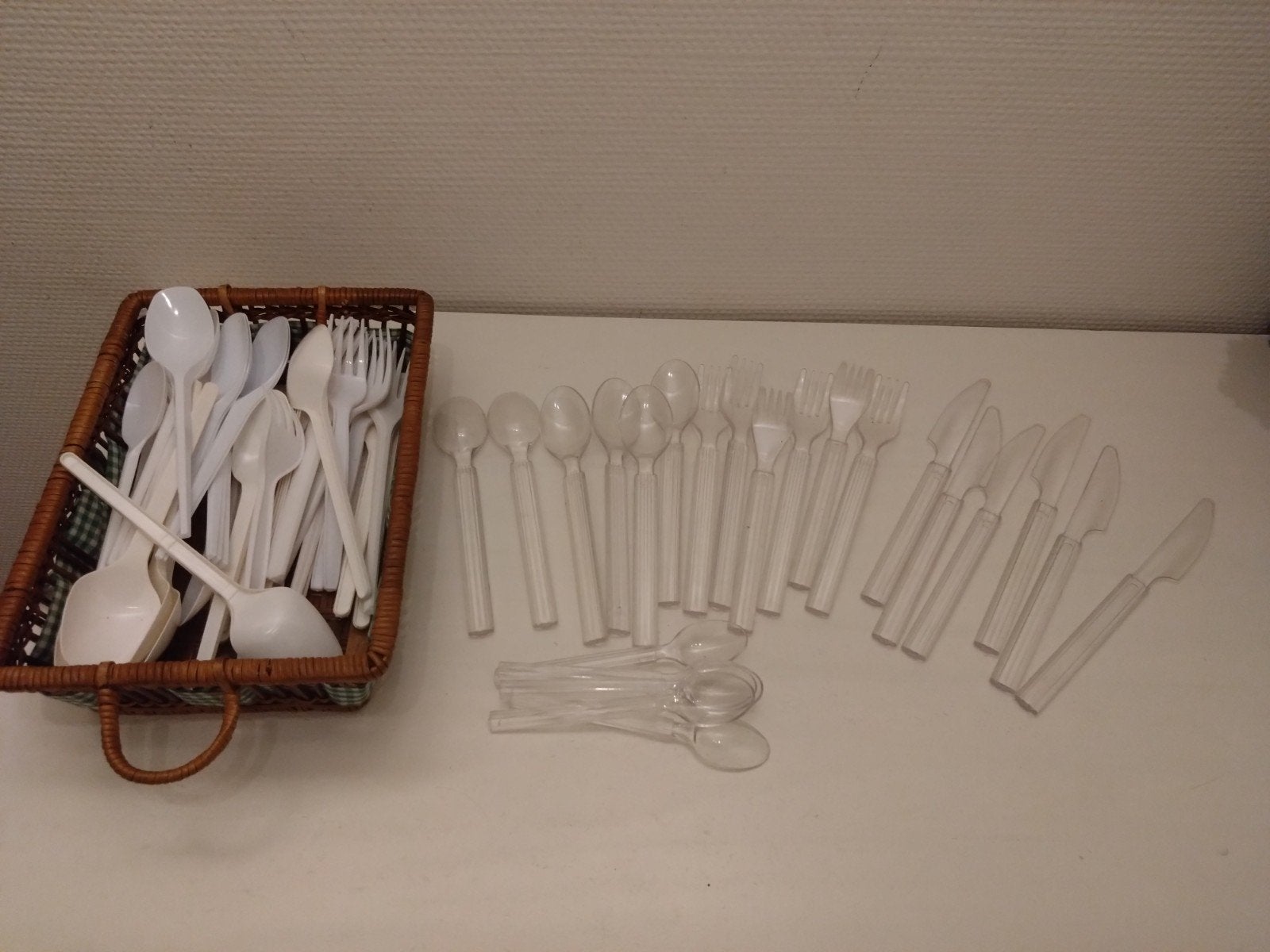 Plastic bestek voor BBQ tuinfeest, Kunststof, Nieuw, Ophalen of Verzenden, Overige merken