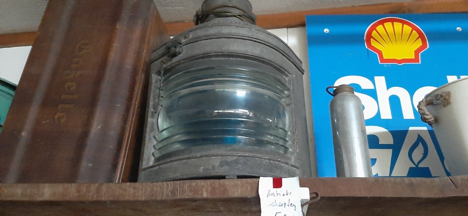 starboard scheepslamp, Ophalen