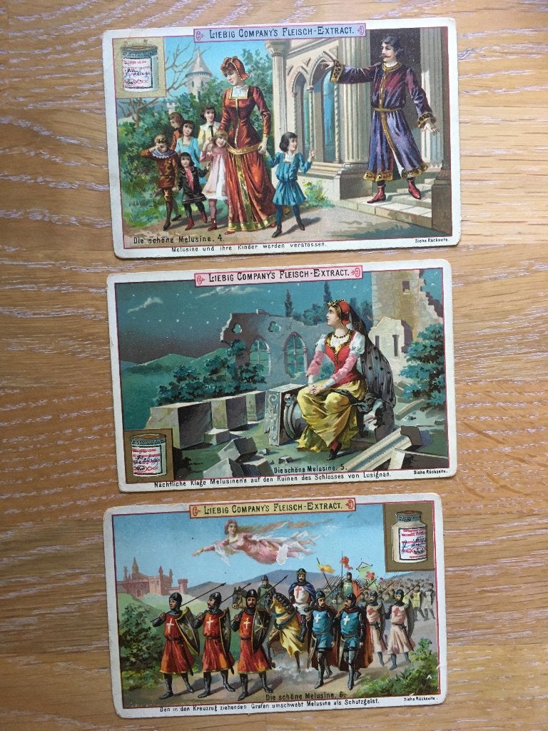 Liebig  reclame litho's 3 stuks voor € 5,-, Gebruikt, Verzenden, Voor 1940, Prent