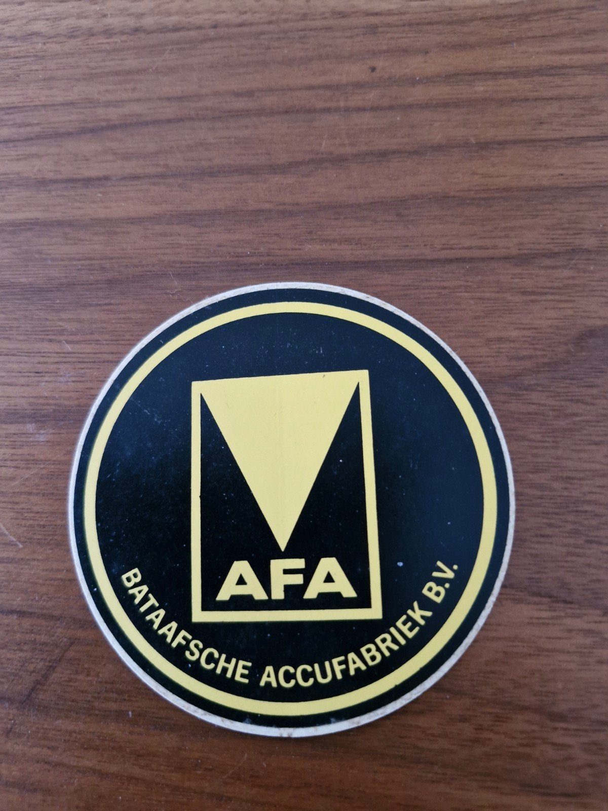 9202 Vintage AFA Bataafsche Accufabriek B.V. Sticker, Verzamelen, Ophalen of Verzenden, Gebruikt, Overige typen