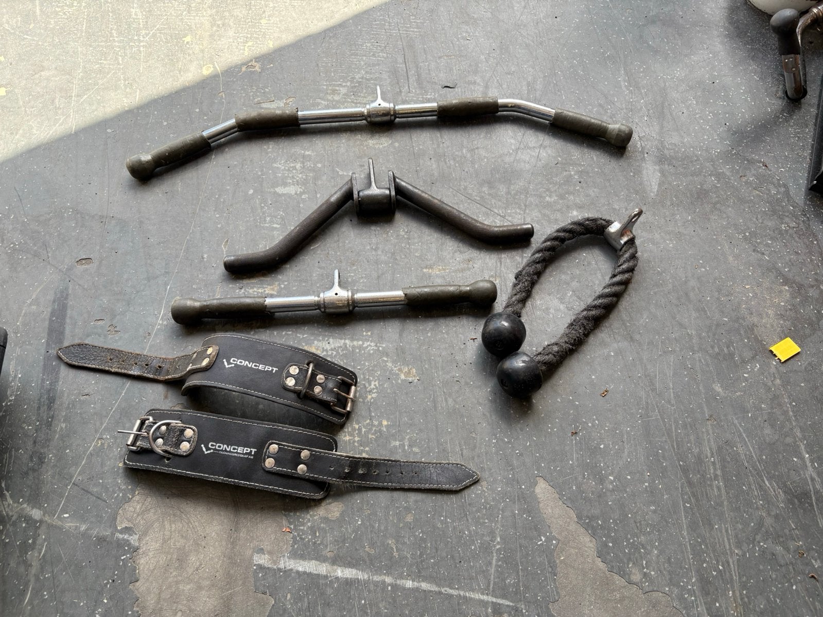 Lat pull pully pulley accesoires set ( nr 3 ), Gebruikt, Set nr 3, Overige typen, Lat pull