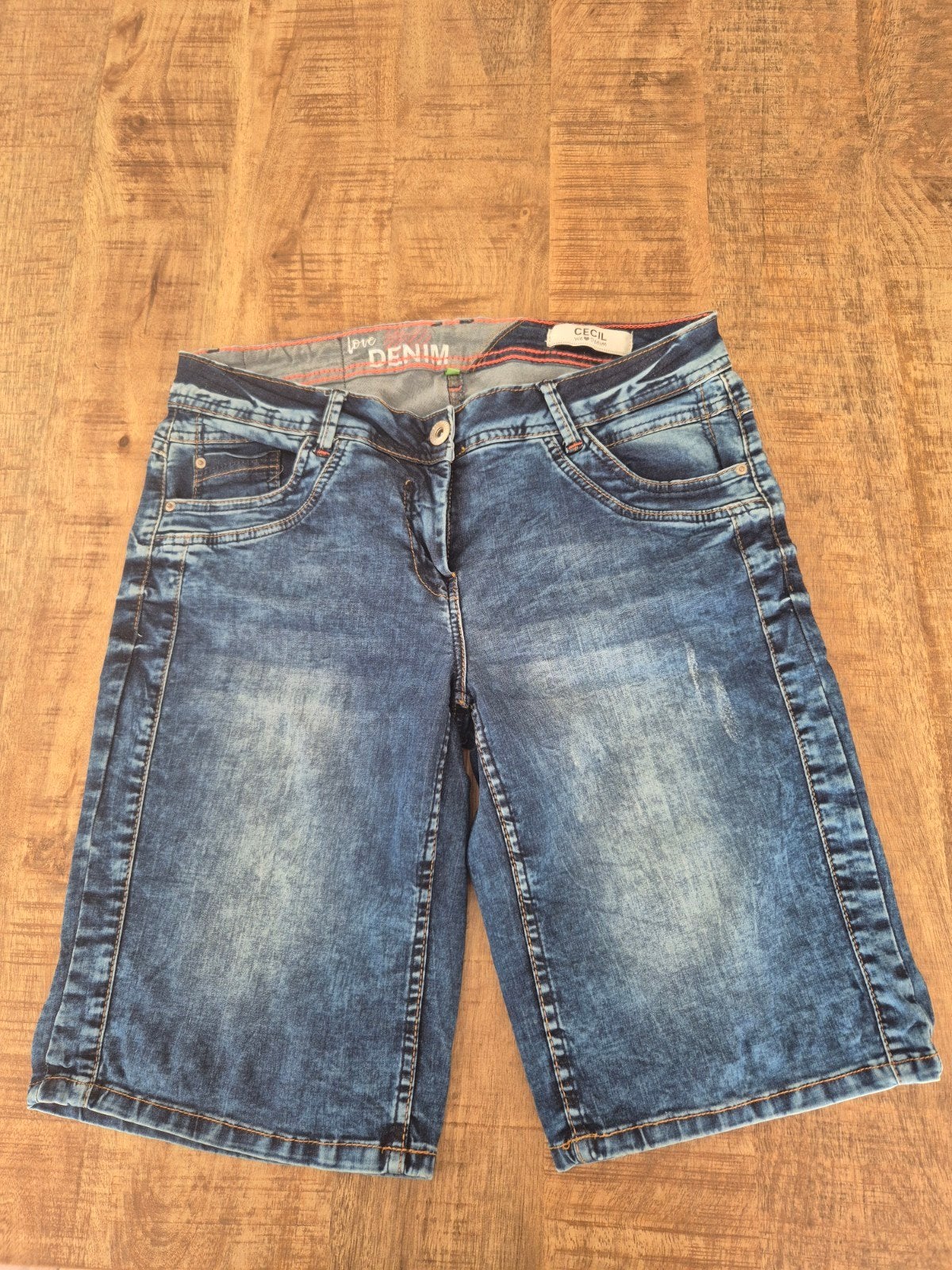 Jeansshort CECIL, Ophalen of Verzenden, Zo goed als nieuw, Blauw, W30 - W32 (confectie 38/40)