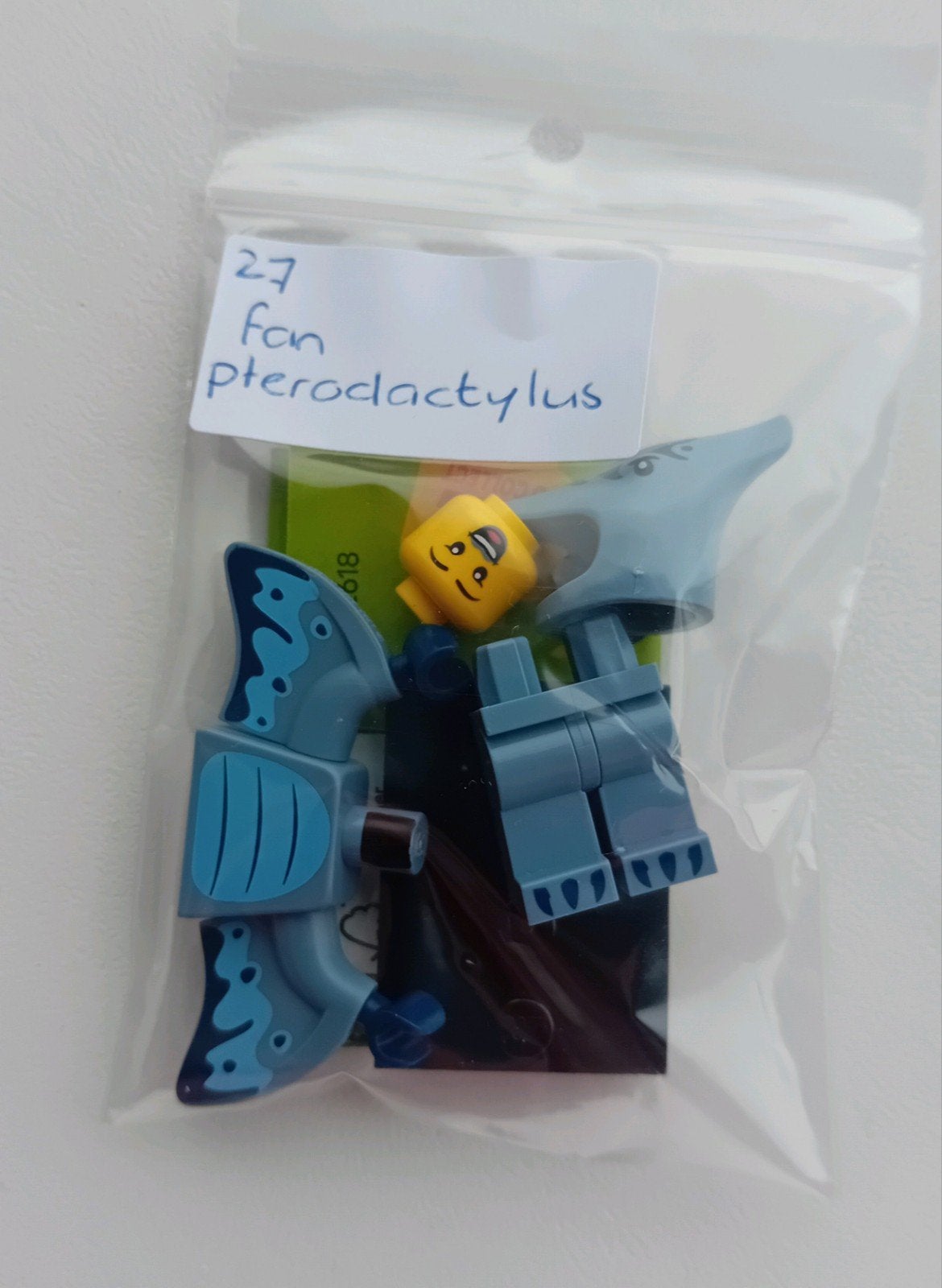 Lego minifiguur Pterodactyl Kostuum Fan, nieuw, CMF 27, Lego, Nieuw, Ophalen of Verzenden, Minifiguur