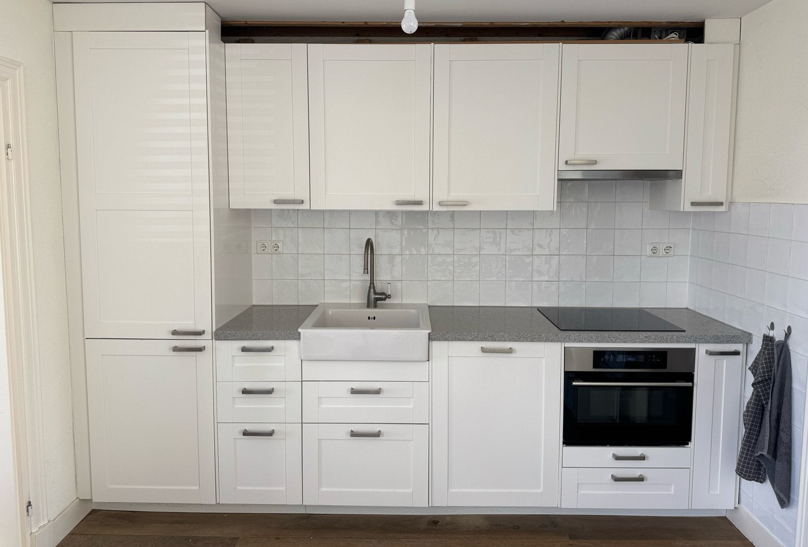 keuken compleet incl. apparatuur – zelf demonteren, Ophalen, Gebruikt, Wit