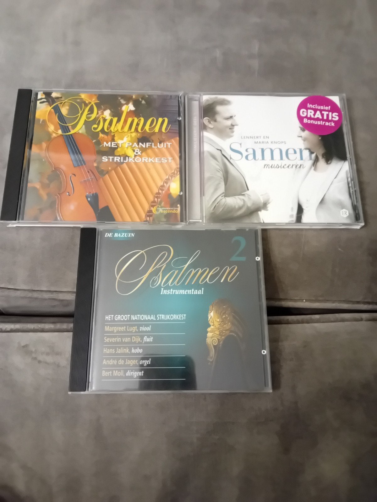 CD's Psalmen en Samen musiceren - 3 stuks, Gebruikt, Inclusief doosje, Overige genres, Ophalen of Verzenden