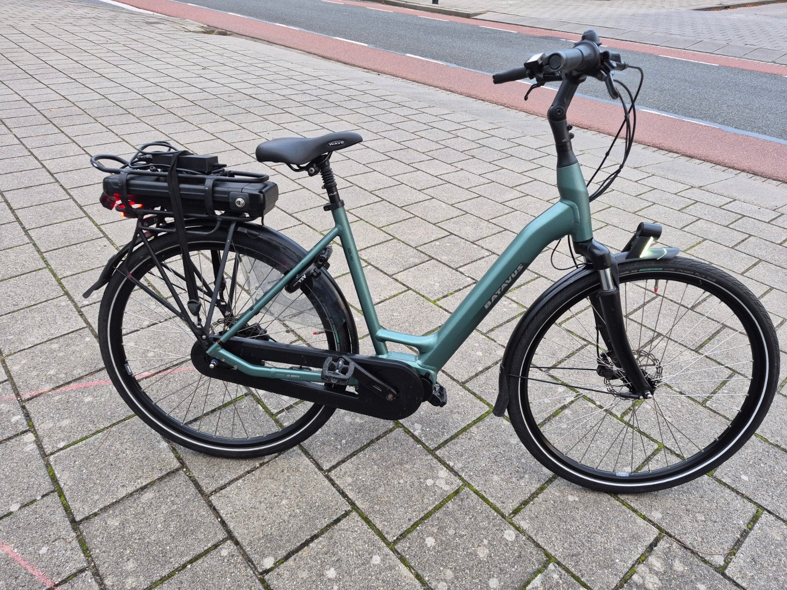 Batavus finez e go met  middenmotor, 51 tot 55 cm, Ophalen, Zo goed als nieuw, Batavus