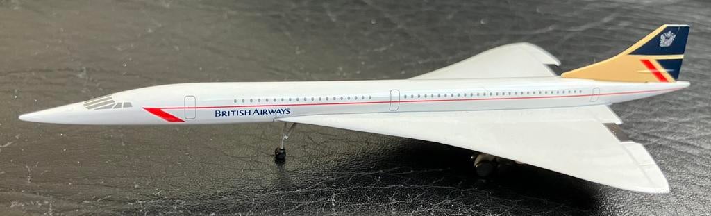 Herpa model vliegtuig Concorde lengte is 12 cm, Ophalen of Verzenden, Zo goed als nieuw, Schaalmodel