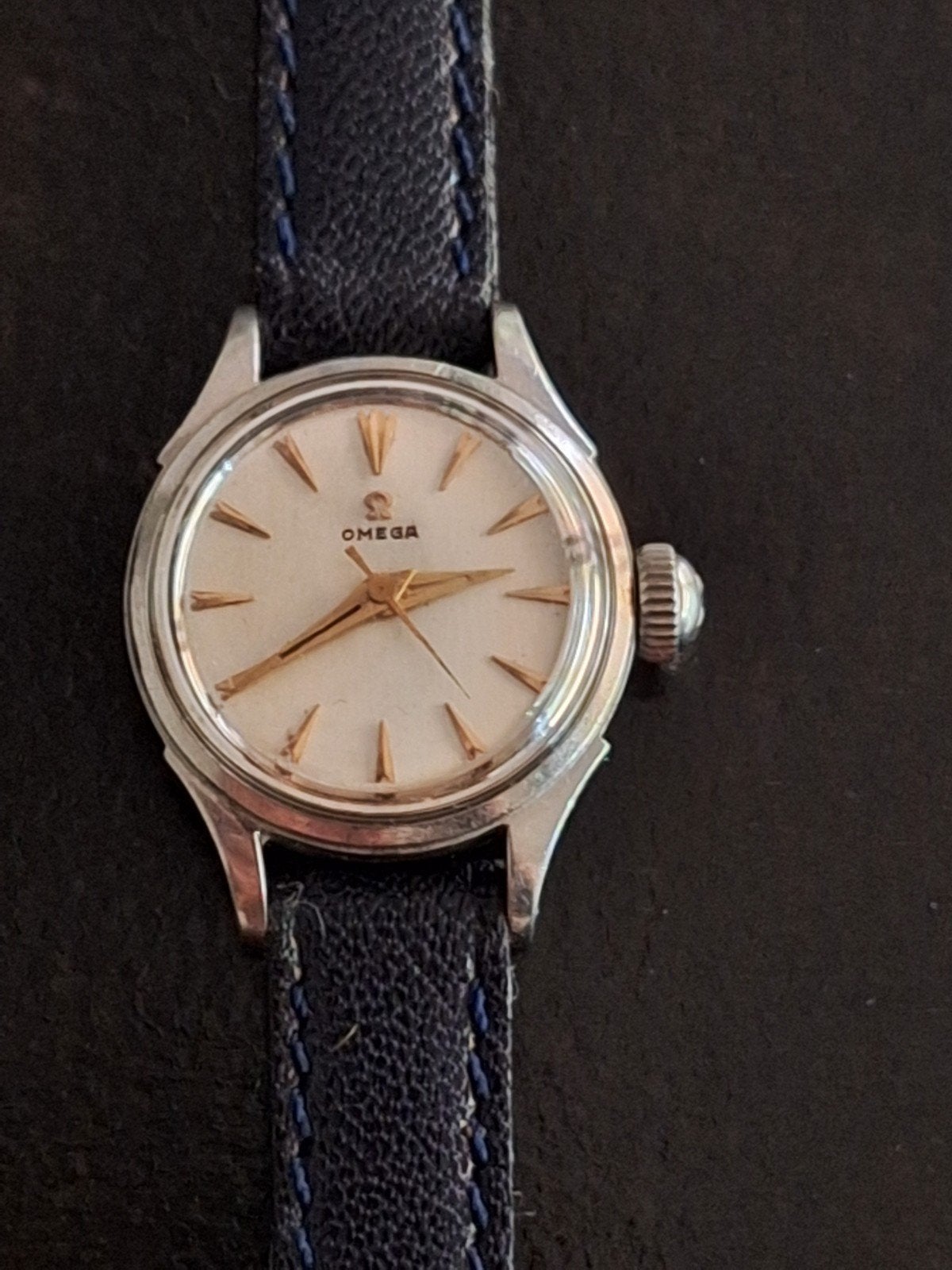 Vintage Omega Lady. Kaliber 481, Ophalen, Staal
