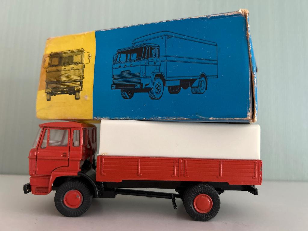 Vintage DAF Lion Car Nr. 43 – met orig.  doos jaren 60/70, Verzenden, Gebruikt, Auto, Overige merken