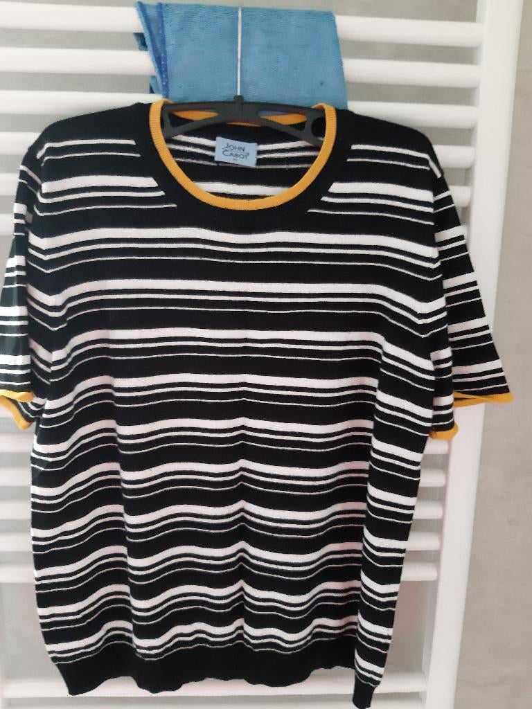 John Cabot trui met korte mouwen, maat: XL., Zwart, Maat 46/48 (XL) of groter, Ophalen of Verzenden, John Cabot