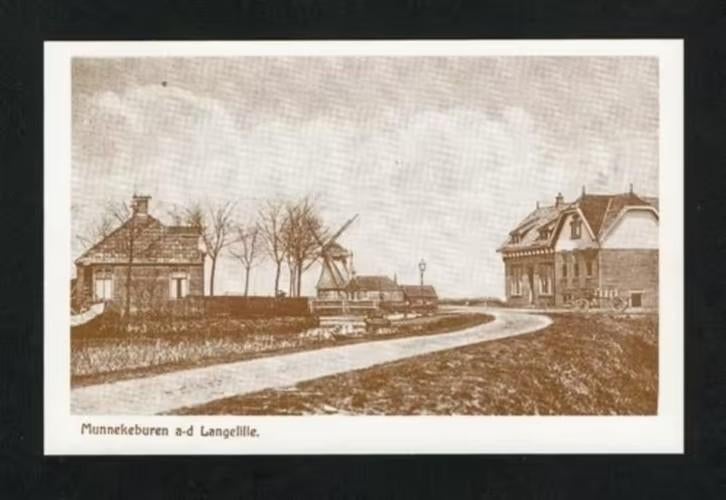 Munnekeburen a/d Langelille Molen Woningen., Verzamelen, Ophalen of Verzenden, 1980 tot heden, Ongelopen, Friesland