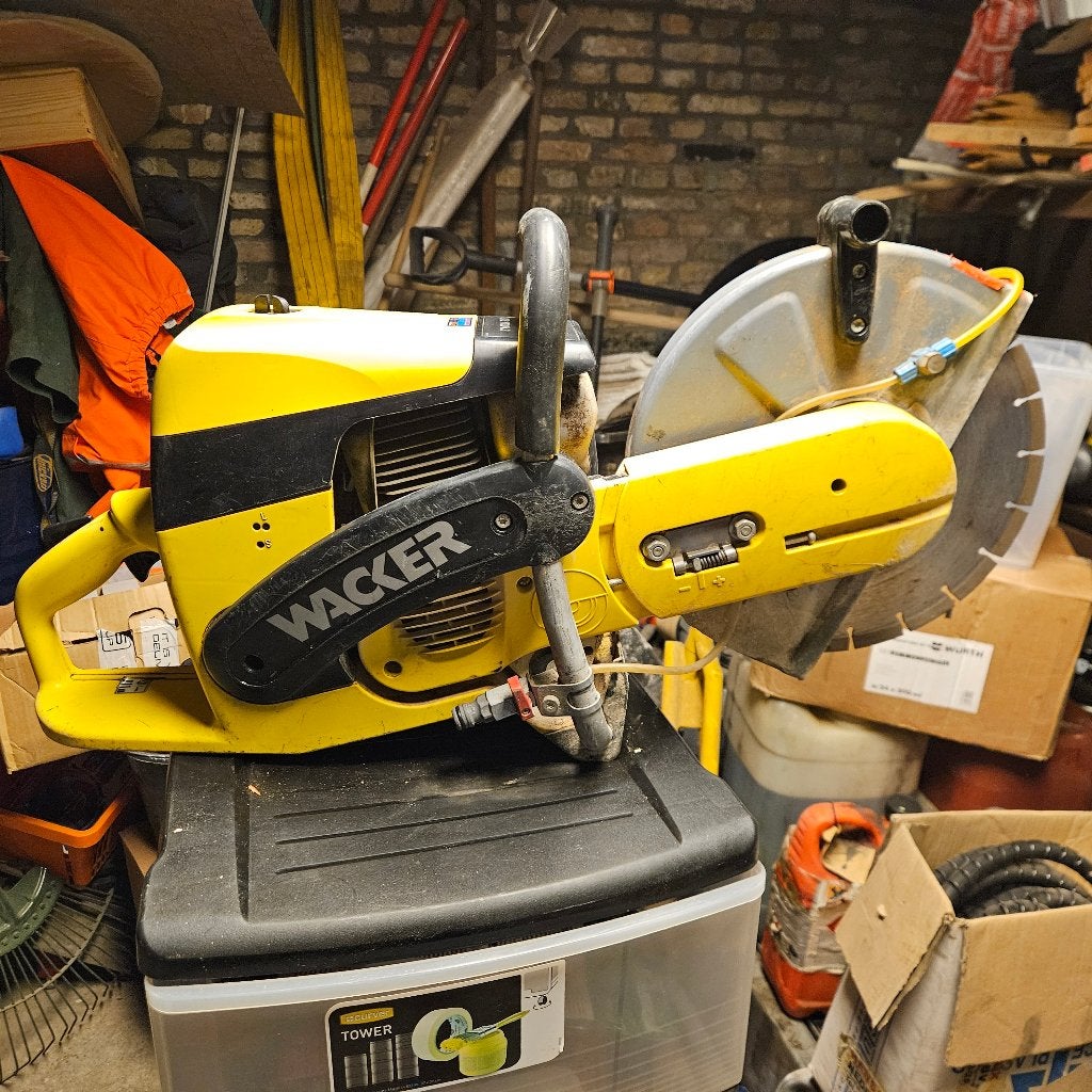 Wacker BTS 1030 L3 Benzineslijper Bandenzaag Betonzaag, Doe-het-zelf en Verbouw, Ophalen, Gebruikt, 70 mm of meer, Overige typen